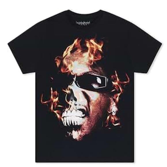 NWOT Men's Offset Fire Tee T-Shirt Medium - Picture 1 of 8